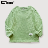 Детский лонгслив, осенняя хлопковая детская футболка подходит для мужчин и женщин для отдыха, круглый воротник, подходит для подростков