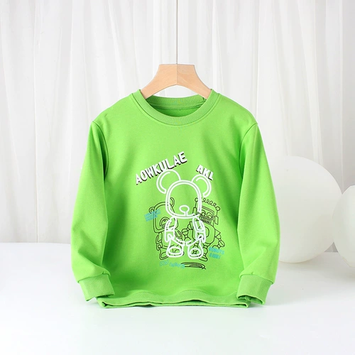 Демисезонная детская толстовка, мультяшный приятный телу лонгслив для мальчиков, в корейском стиле, детская одежда, подходит для подростков