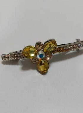 6厘米金属水钻中号弹簧夹发卡