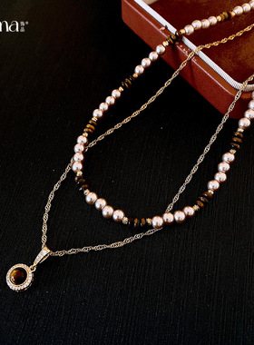 无注册商标复古美拉德风项链