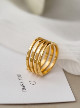 复古多层ins潮风不掉色夸张戒指