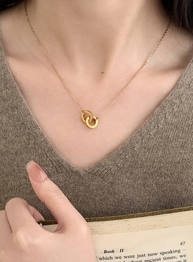 简约轻奢高级小众设计感气质颈链