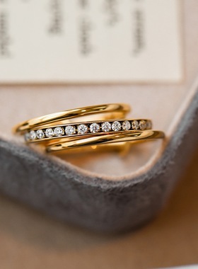 不掉色高品质轻奢小众设计感戒指