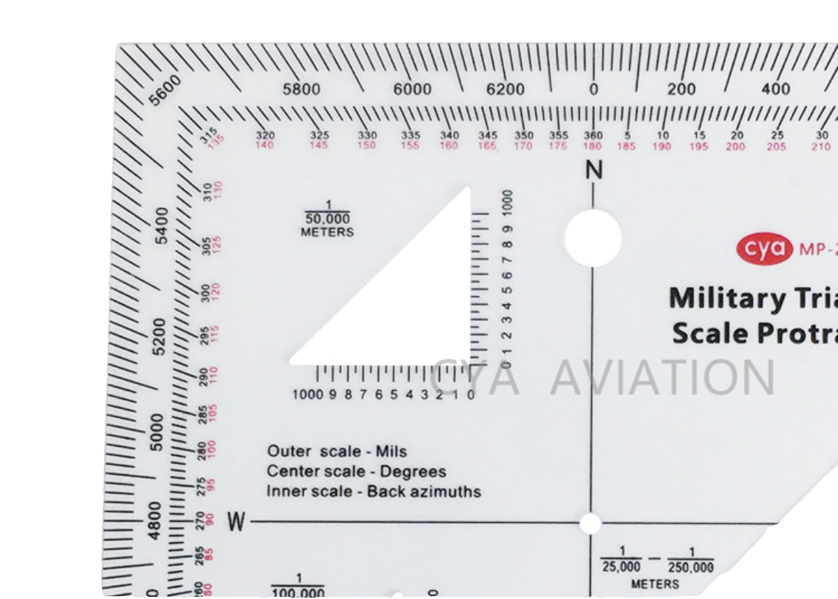 军事方块尺MP-2部队测绘尺量角器战术上的学习培训比例尺指挥尺 - 图3