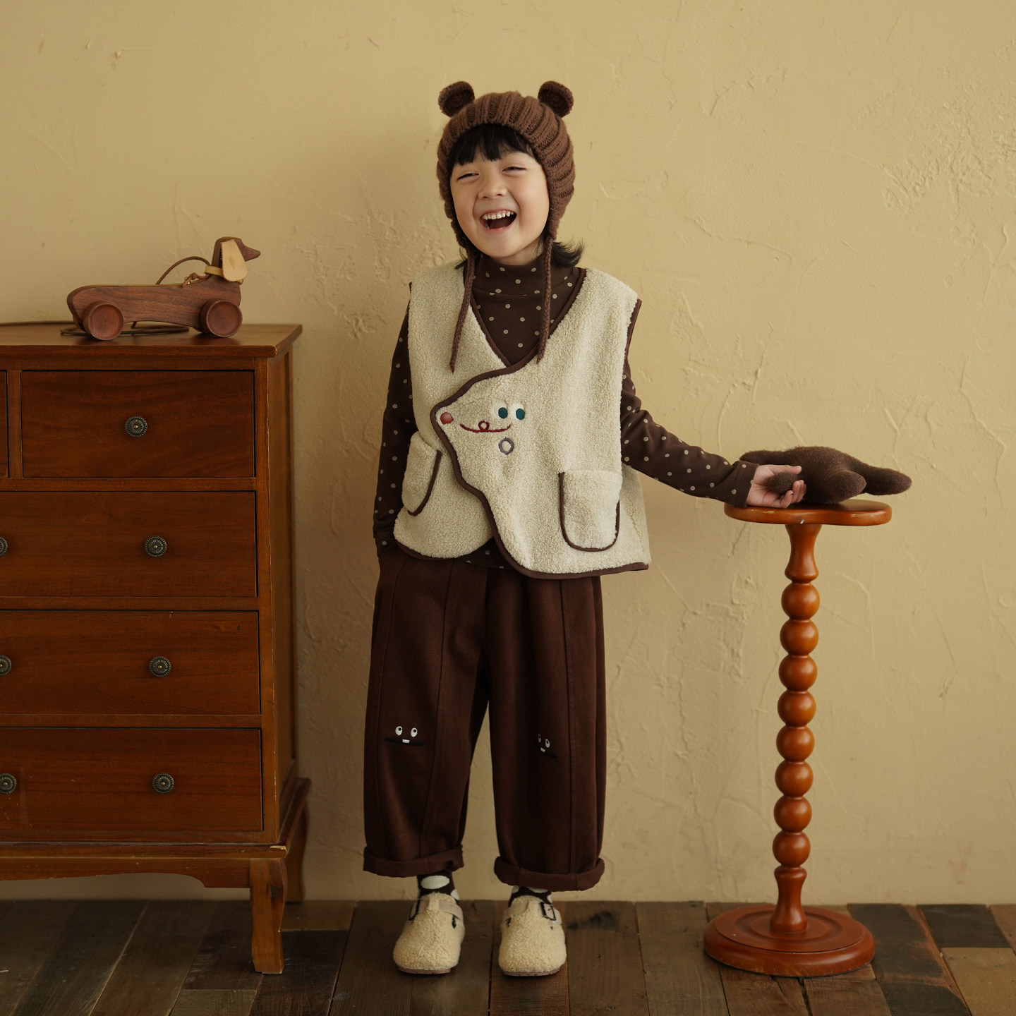 砚台家儿童米白色马甲秋冬款坎肩外套男童米色无袖上衣男宝宝衣服,淘宝优惠券,粉丝福利购,淘宝优惠卷