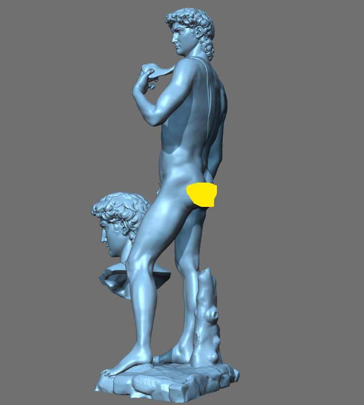 3d打印图纸模型素材希腊罗马米开朗基罗大卫STL雕塑圆雕图F2689 - 图2