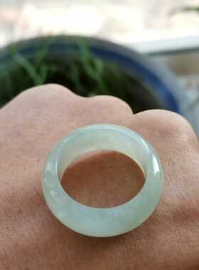 A货糯冰种翡翠挂坠平安扣项链