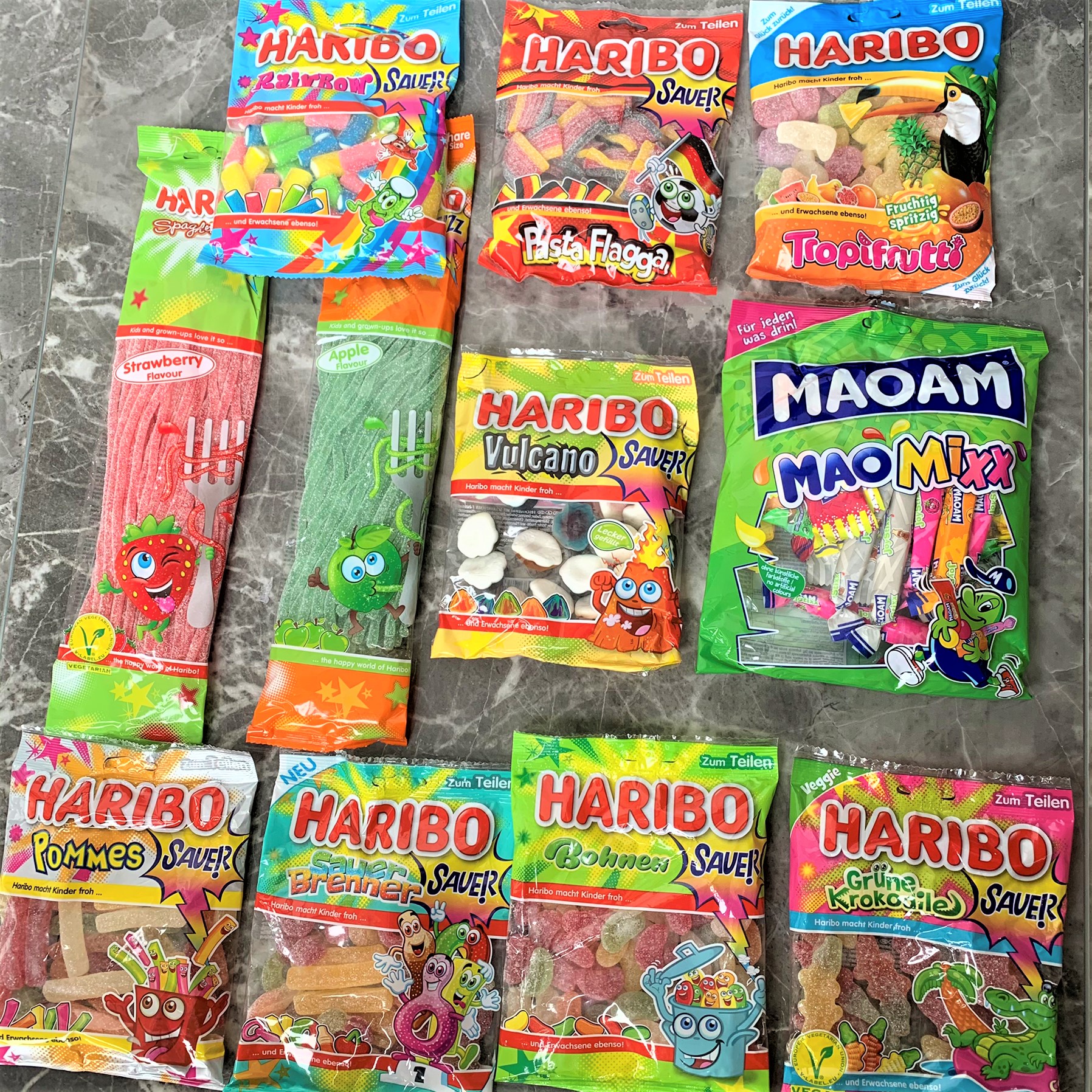 爱打扮(www.idaban.cn)，4袋起包邮 德国Haribo Hitschler Trolli Ahoj等品牌酸味糖果合集