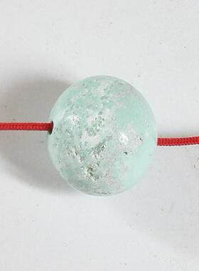 ^宝石小屋^纯天然美国磷铝石圆珠15MM/DIY散珠/隔珠/配珠3.4克
