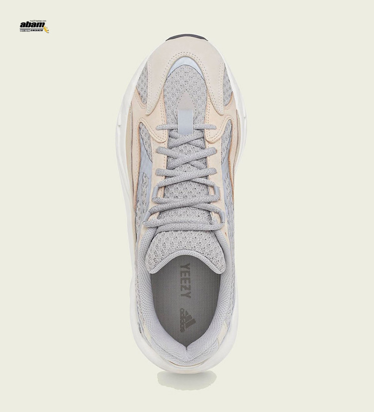 酷动城Adidas Yeezy Boost 700 V2奶油灰白低帮拼接老爹鞋 GY7924 - 图3