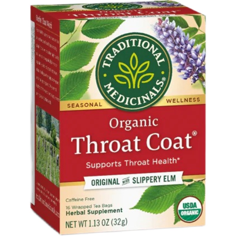 ◎美国原装◎Traditional Medicinals Throat Coat润喉茶10/24 - 图0