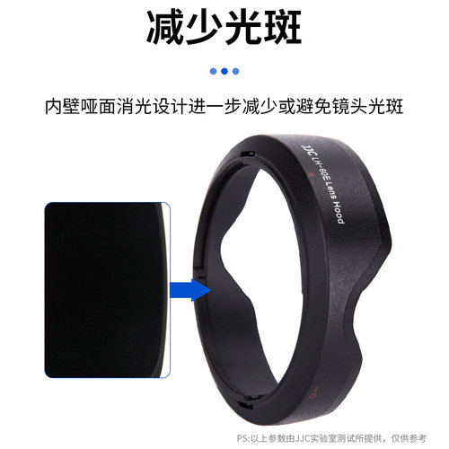 JJC佳能EW-60E遮光罩EF-M 11-22mm STM镜头M200 M50II M6II M10/5 - 图3