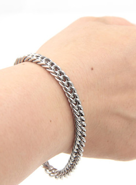 男士钛钢首饰品蛇骨手链