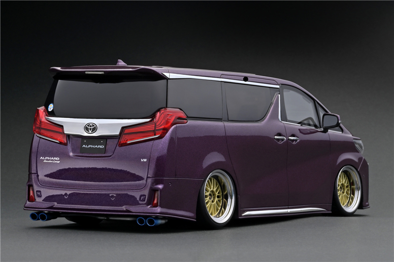 现货|IG2795 Alphard H30W金属紫埃尔法 1/18限量版丰田车模型-图0