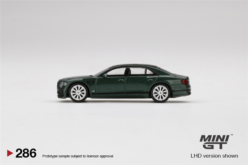 现货|宾利飞驰 Bentley Flying Spur 绿色 TSM MINIGT 1/64车模型 - 图1