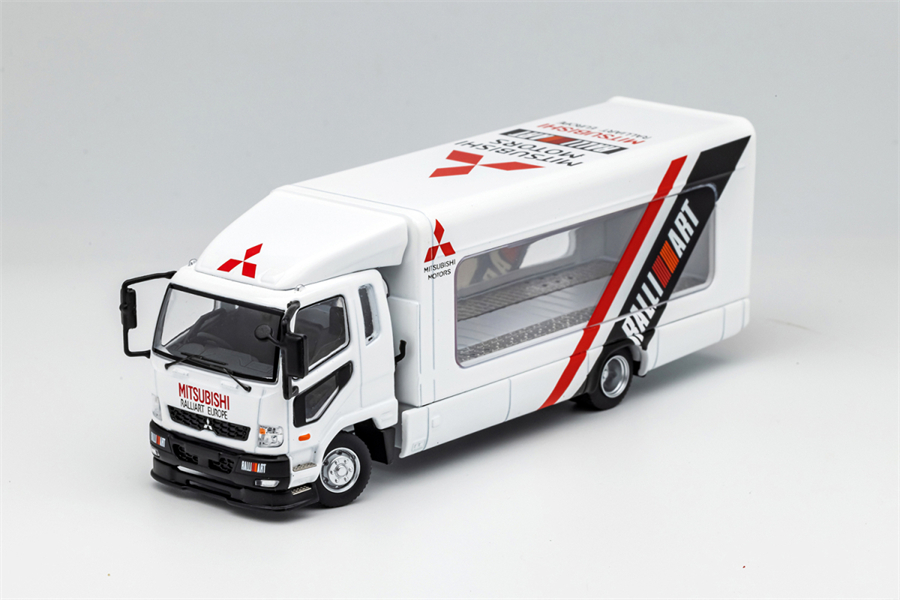 现货|Mitsubishi Fuso Outriggers Raised Truck GCD 1/64 车模型 - 图3