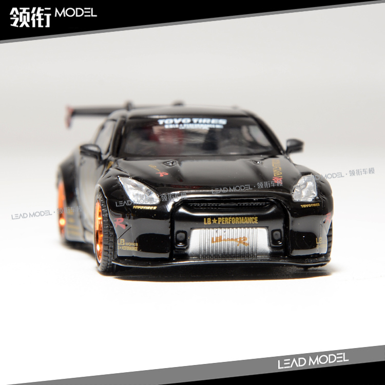 现货|LBWK GT-R R35黑色铜毂 MINIGT 1/64尼桑合金改装车模型-图3