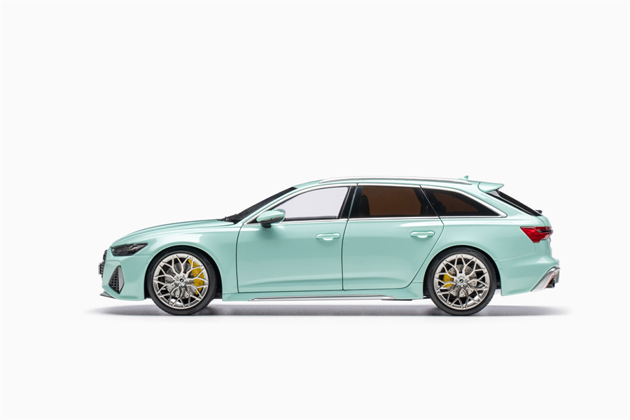 现货|Kilowors奥迪Audi RS6 C8 Vossen HF2薄荷绿 1/18车模型-图1