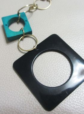 饰品欧美夸张派对天然吊坠毛衣链