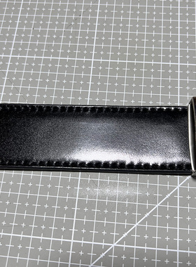 （拼接版）日本新喜透染马臀皮皮带纯手工缝线手工缝制高端简约