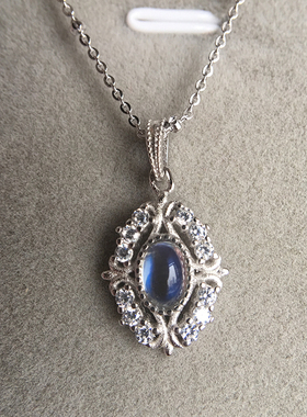 轻奢珠宝复古维多利亚纯银镀白金