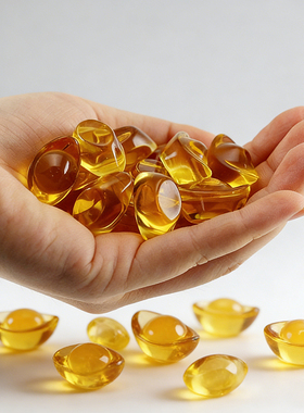 水晶元宝米缸存钱罐聚宝盆装饰品