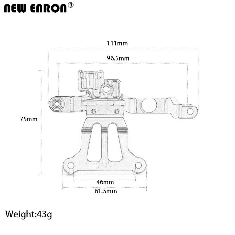 TRAXXAS X-MAXX 1/5 大X 6S 8S 铝合金前转向舵机保护盖 7746 - 图0