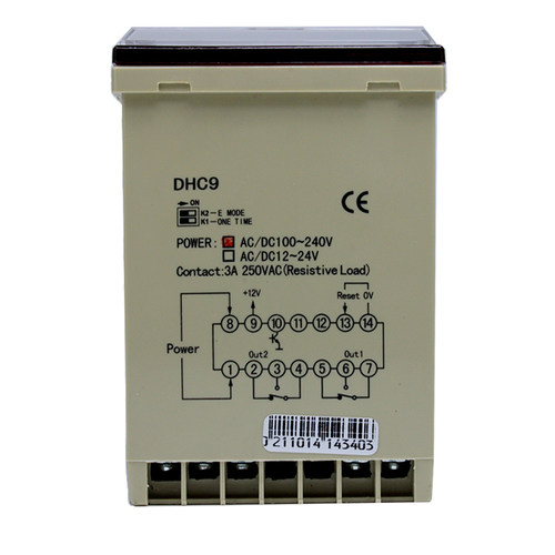 温州大华TWIN TIMER DHC9A 双设定时间继电器 两组通电延时可循环 - 图1
