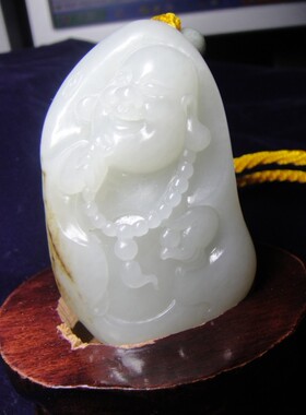 摆件弥勒佛新疆和田玉籽料