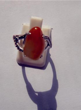 戒指包银新疆和田玉籽料