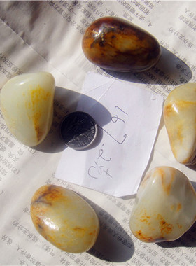 大颗粒原石手链新疆和田玉籽料