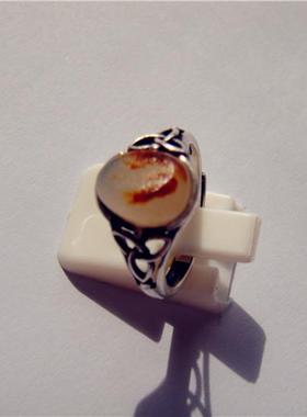 戒指包银新疆和田玉籽料