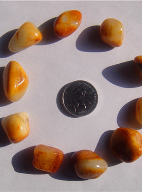 41克新疆和田玉籽料黄沁原石籽料手链（原籽无修）