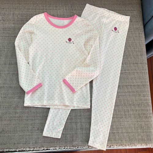 651男女童秋衣秋裤套装长裤长袖打底衫有机精梳棉 90 特价！ - 图2