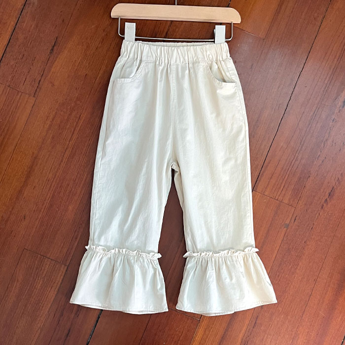 690女童长裤春夏季薄款棉布九分裤子110-150cm - 图2