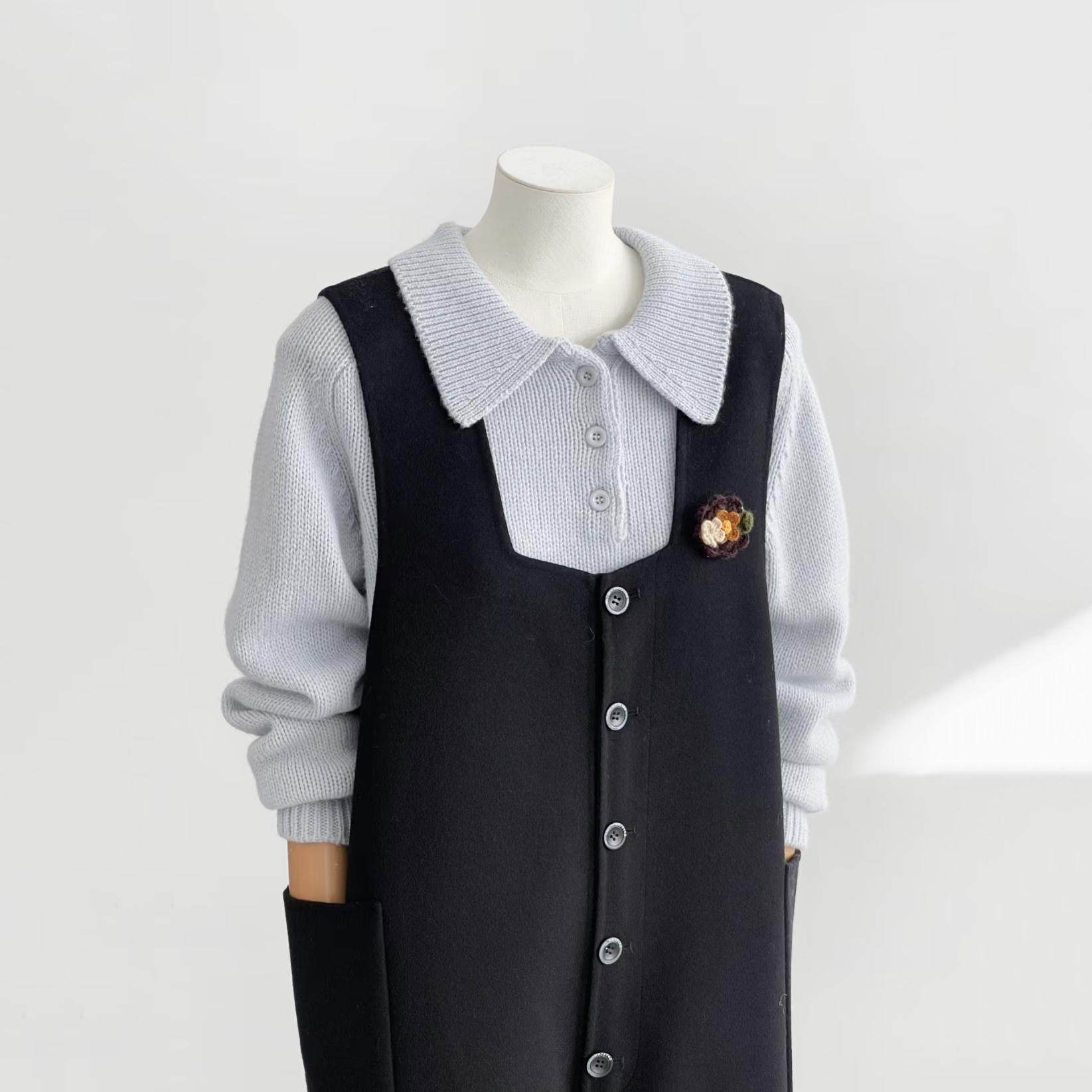 清仓特惠-羊毛呢背带裤女中长连体裤阔腿裤休闲百搭显瘦减龄hl123,淘宝优惠券,粉丝福利购,淘宝优惠卷