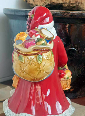 新款圣诞节陶瓷礼品大摆件