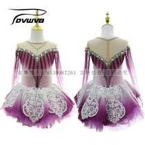 Dazzling genie customized figure skating performance dress dance performance Childrens adult female dress 1137