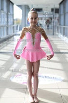 Dazzling Dancer Customize Figure Skating Clothing Performance Suit Children Adult Female Dress a29