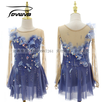 Dazzling genie customized figure skating performance dress dance performance Childrens adult female dress 1129