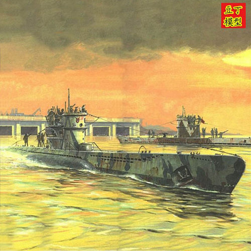 小号手模型拼装U型潜艇模型二战德国U511潜水艇2518.U571益智改装 - 图0