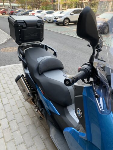 适用光阳赛艇250300400阿普利亚SRMAX腰靠三阳巡弋摩托车改装配件 - 图0