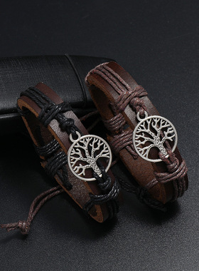 编织生命树欧美庞克DIY复古