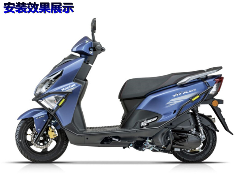 适用豪爵AFR125 HJ125T-27城市之鹰原厂保险杠防撞防摔前护杠碳钢 - 图0