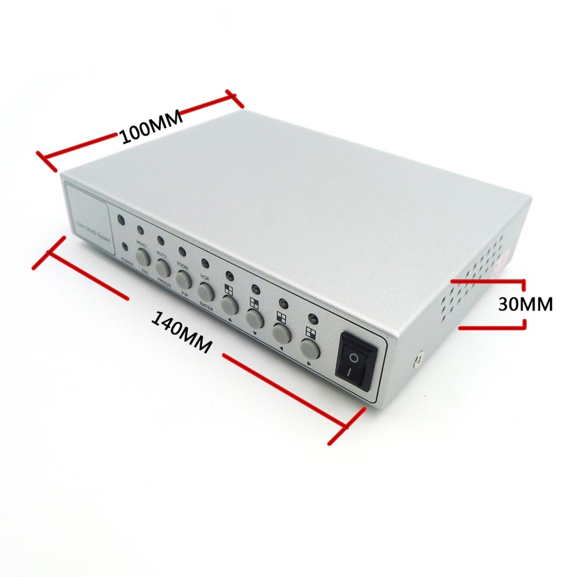 4路视频分割器监控视频处理器4合1VGA/BNC双输出四分割送电源包邮 - 图2