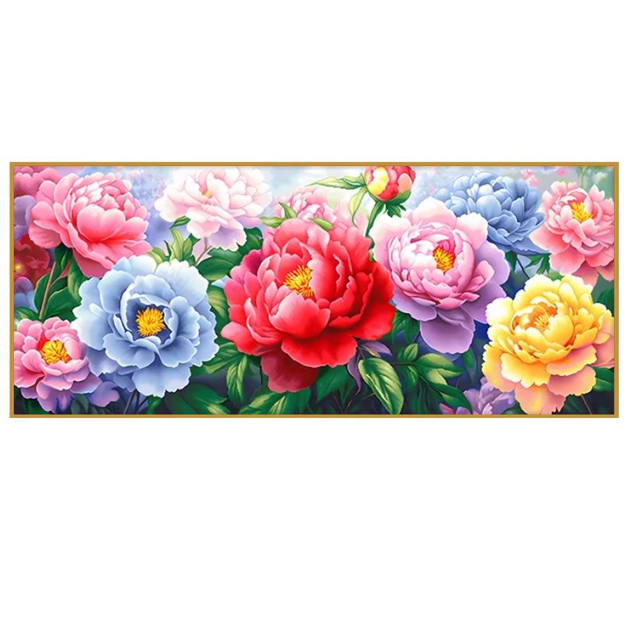 5d花开富贵钻石画方钻满钻鲜艳牡丹花粘贴钻十字绣客厅大幅砖石秀,淘宝优惠券,粉丝福利购,淘宝优惠卷