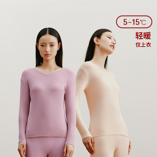 三枪纯棉内衣单件上衣男打底衫全棉圆领纯棉秋衣棉毛衫薄款内衣 - 图2
