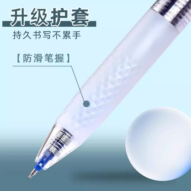 晨光大墨王ST笔头0.5速干黑红蓝中性笔学生大容量签字刷题笔J9001 - 图1