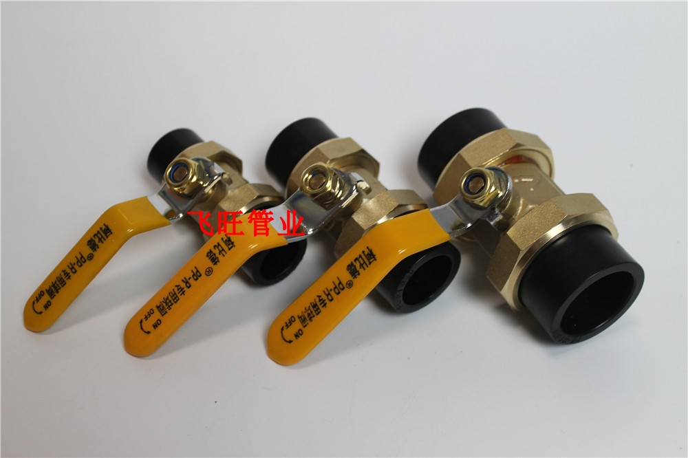 PE自来水管管件配件PE双头活接铜球阀热熔管阀门20 25 32 4分 6分 - 图3