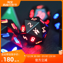 Rechargeable Red Blue Light Electric Dice Suit Dragon with Underground City Table Cruise Kuluu Runner Glowing Digital Color Subsieve